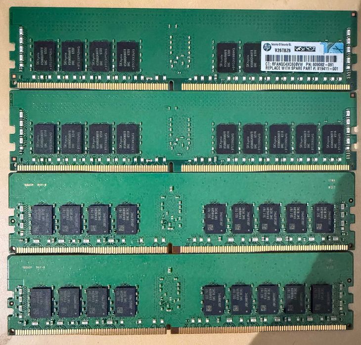 3 x 16GB DDR4-2400T memory module 1 x 16 GB 2400 MHz ECC pc/server