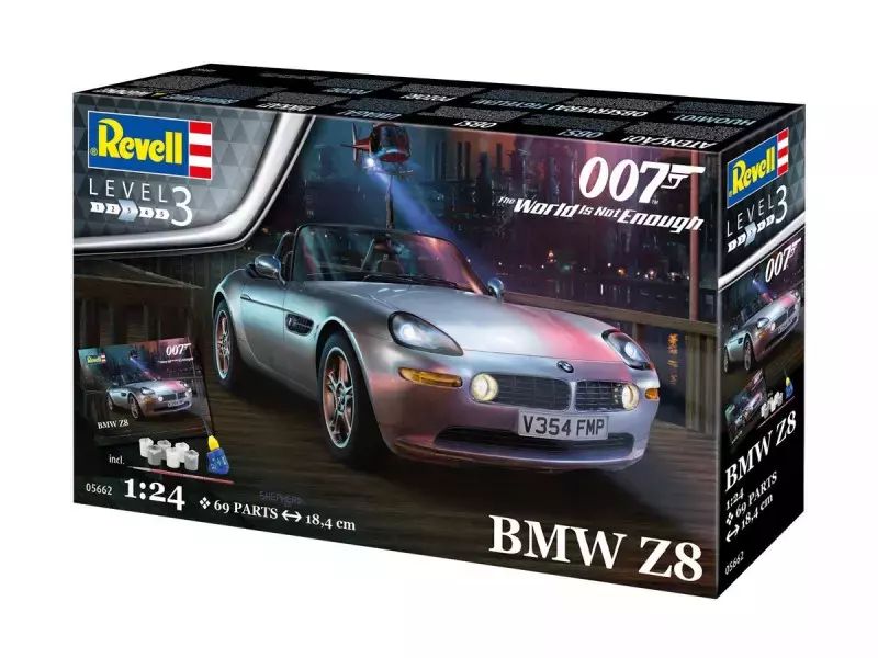 Zestaw upominkowy James Bond BMW Z8 1/24. Revell. Nowy Produkt