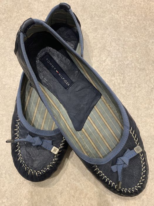 Buty mokasyny baletki Tommy Hilfiger 37 granatowe