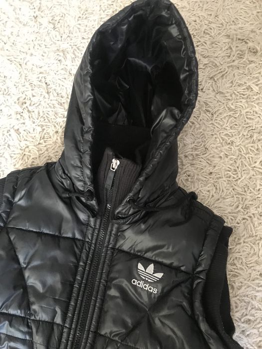 Kamizelka damska, pikowana Adidas r. M Vintage.