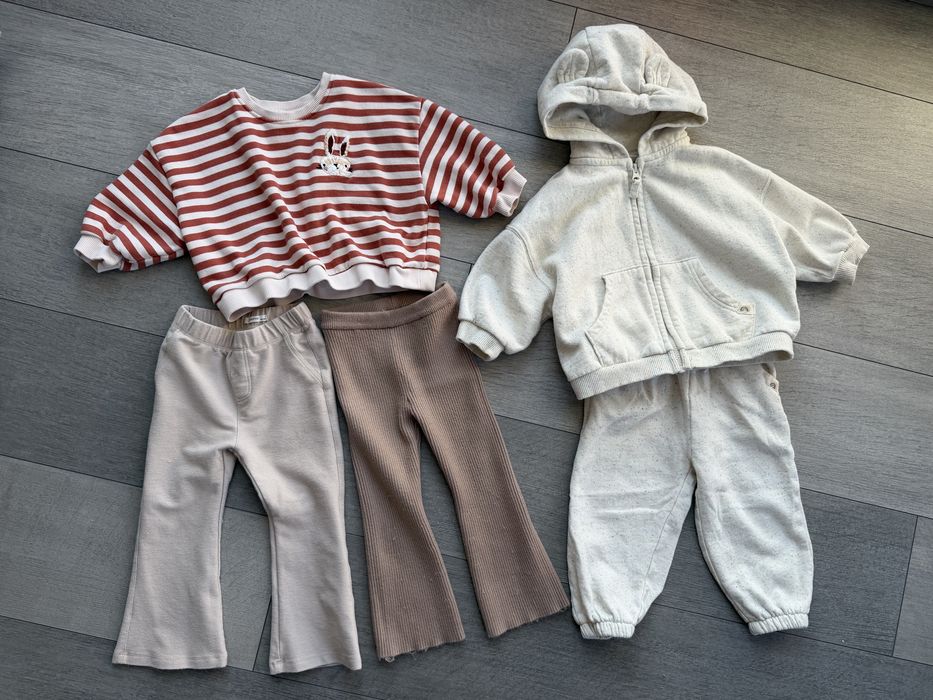 Вещи для девочки 86 92 98 см 1-2 года флисовые человечки  (Carters, Next, Name It, Reserved, Sinsey)