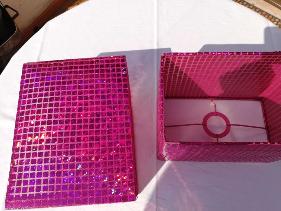 2 About jour Mesa cabeceira, rosa choque.