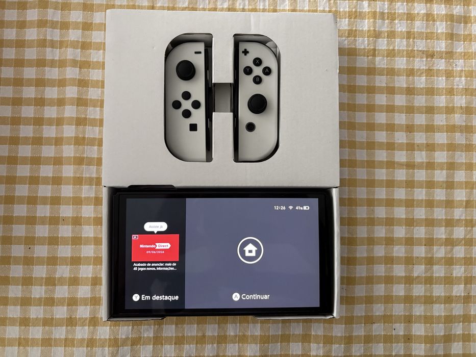 Nintendo Switch OLED Branca 64GB + Extras | Excelente Estado
