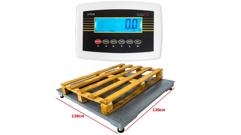 Rolnicza Waga Paletowa Platformowa 1,2x1,2 3t 5T Big Bagi Magazynowa