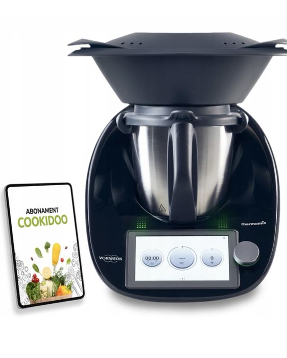 Czarny Thermomix tm6 wersja limitowana Gratis robot kuchenny