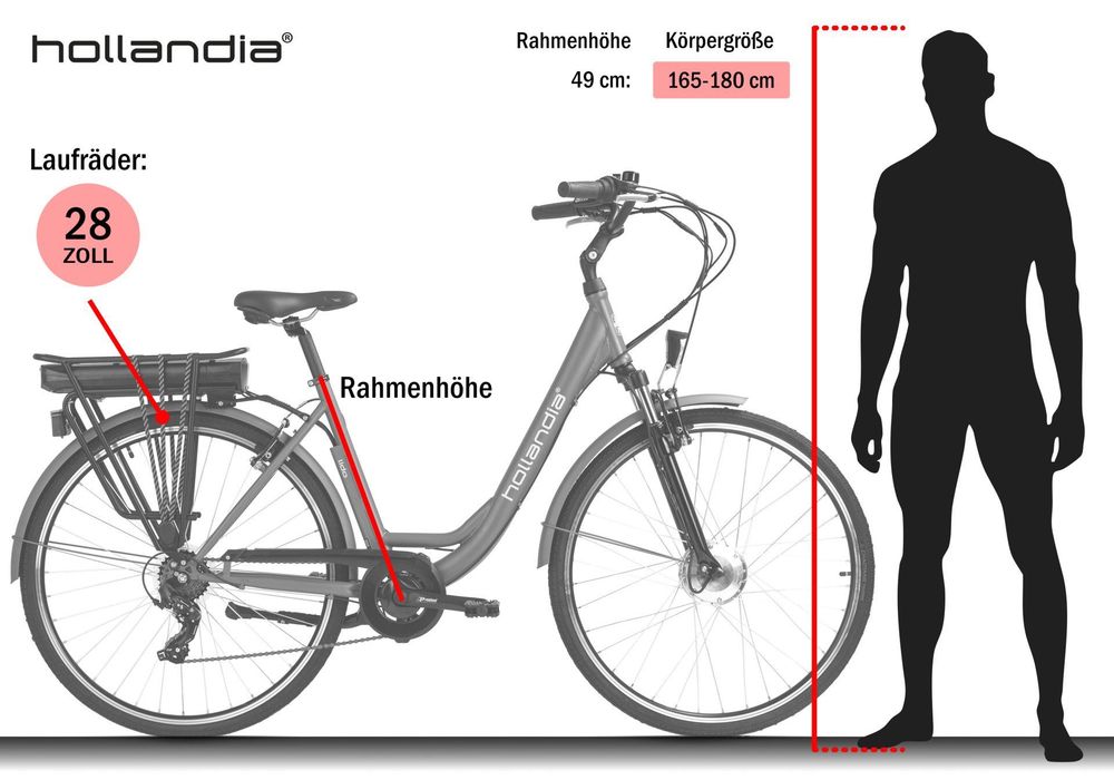 Nowy Rower Elektryczny Hollandia Lido 28 Shimano 7 Biegów E-Bike