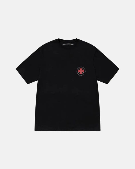 Мужская футболка Chrome Hearts Logo черная унисекс Хром Хартс