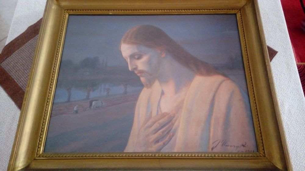 UNIERZYSKI JÓZEF - Chrystus - Pastela
