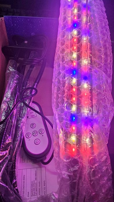 Lampa LED do wzrostu roślin 80 diod TIMER 25 W uprawa roślin do domu.