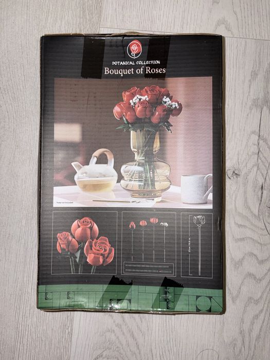 3D Конструктор букет троянд 856 деталей сумісний з лего