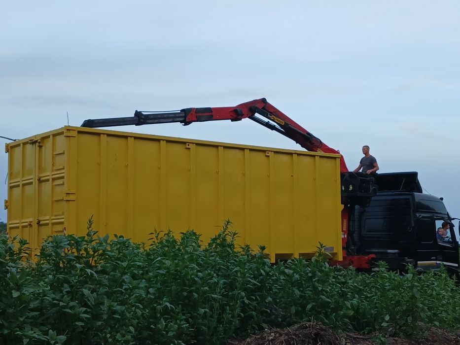 Wywóz Gałęzi,Karp,Drewna,Gruzu itp /Przewóz maszyn/kontener 42m³/ Wycinka drzew