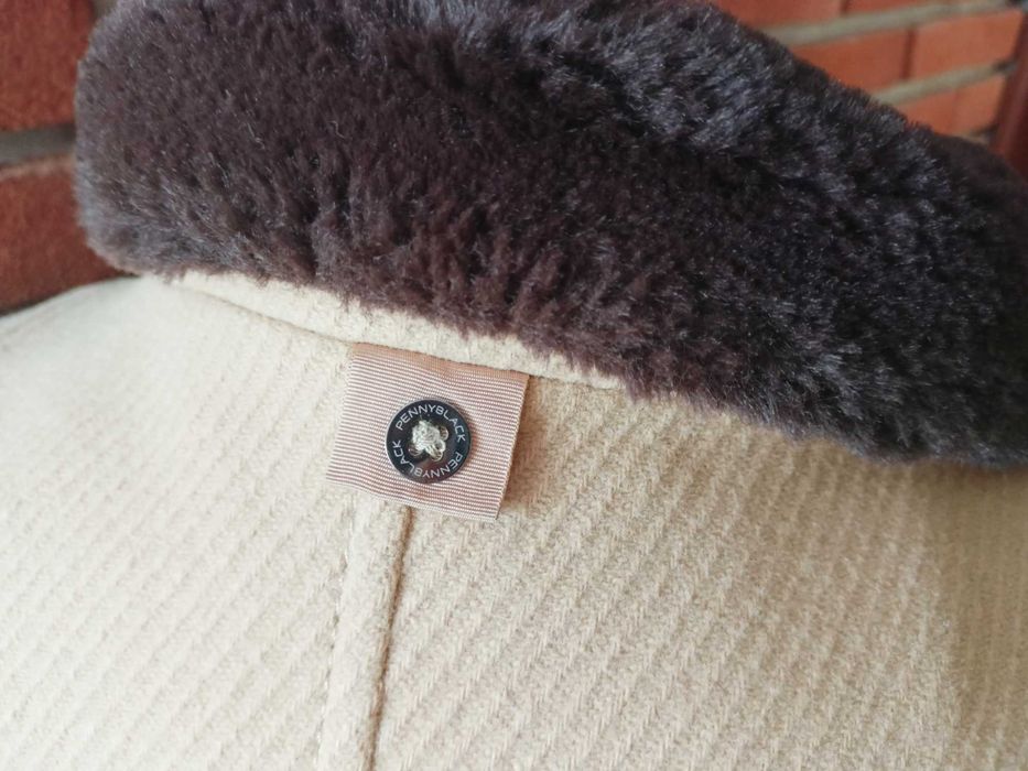 Max Mara kobiecy tweedowy płaszcz 38