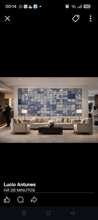Azulejos pintados á mão