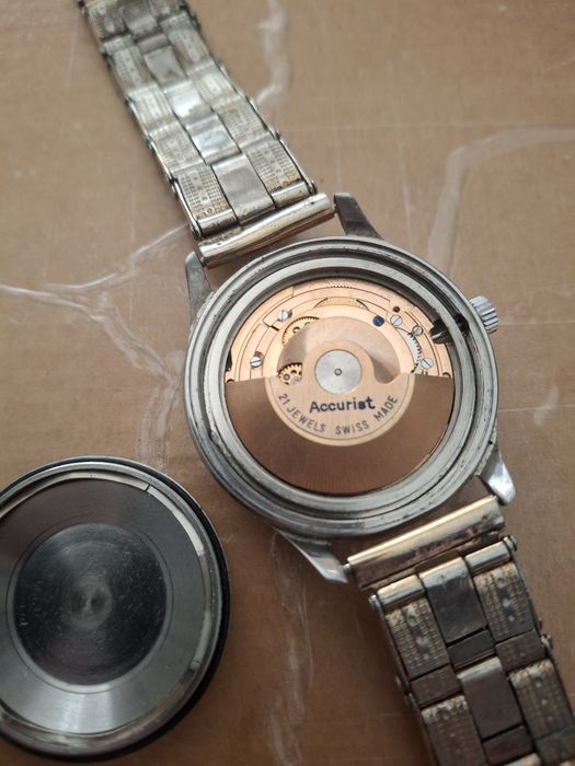 Vintage Suíço Accurist Automatico 21 Jewels para homem 1960/70's  2
