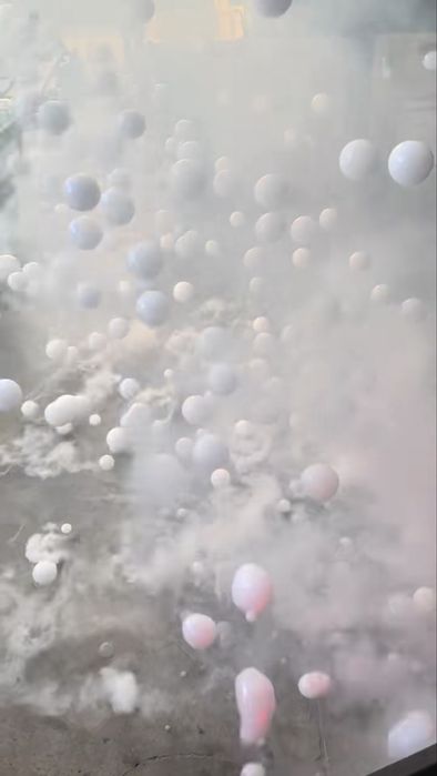 Aluguer de máquina de bolas de fumo profissional de alta potência para casamentos, aniversários, festas e eventos