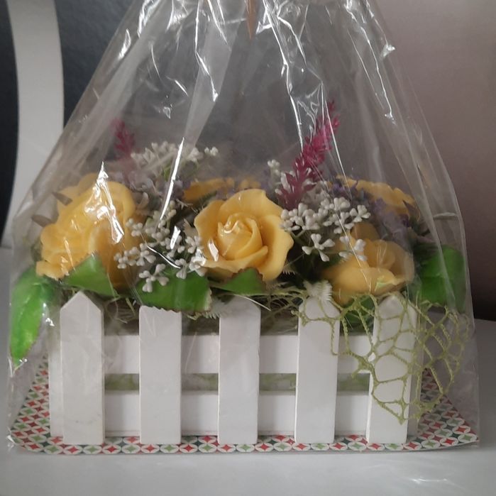 Подарок букет роз из мыла