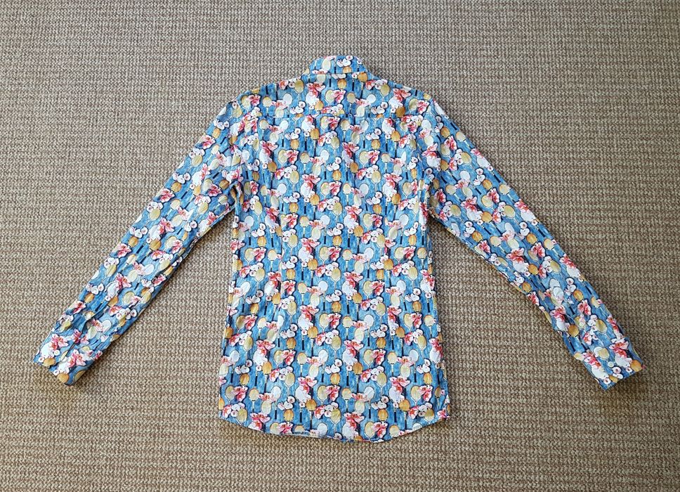 Eton сорочка slim fit оригінал S flower print