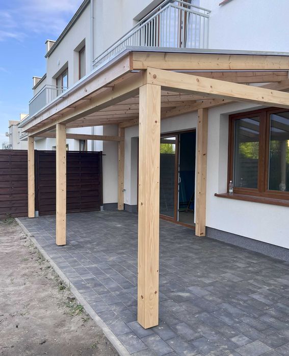 Zadaszenie Tarasu Drewniane Poliwęglanowe Altana Pergola Taras Carport