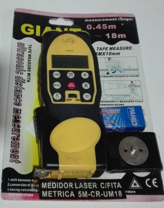 Laser Distance Meter/Tape Measure 5m - Caliper - Meters64354254647042120