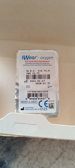 Soczewka miesięczna iWear oxygen