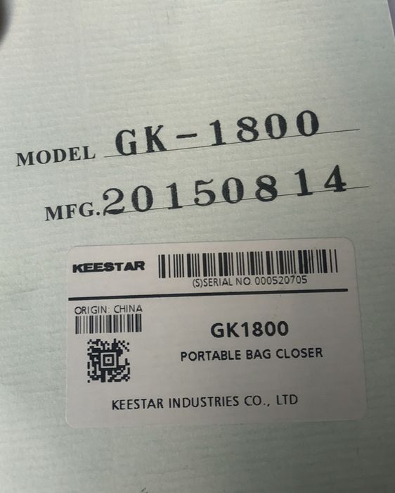 Мешкозашивочная машина GK 1800 KEESTAR
