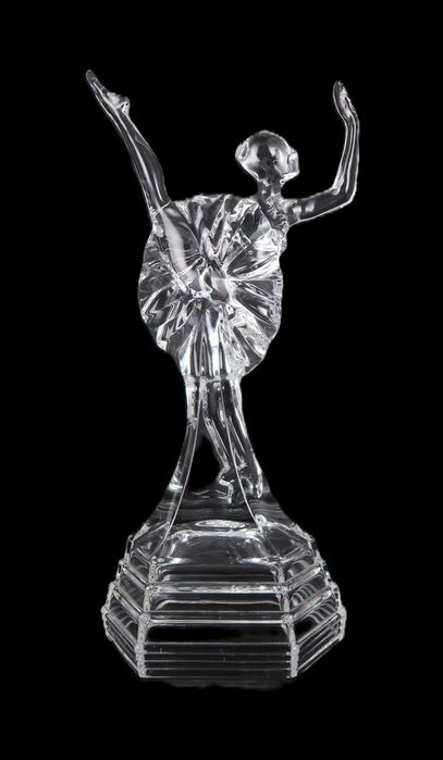 Esculturas Art Deco em cristal, CADA)