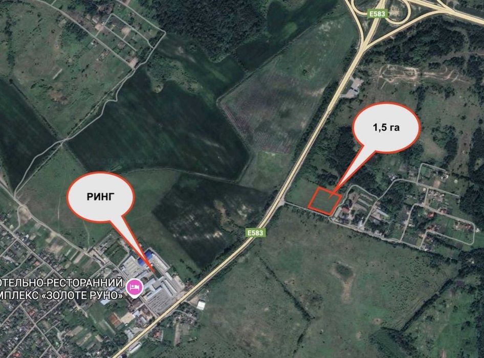 Земельна ділянка під котеджне містечко Житомир 1,5 га