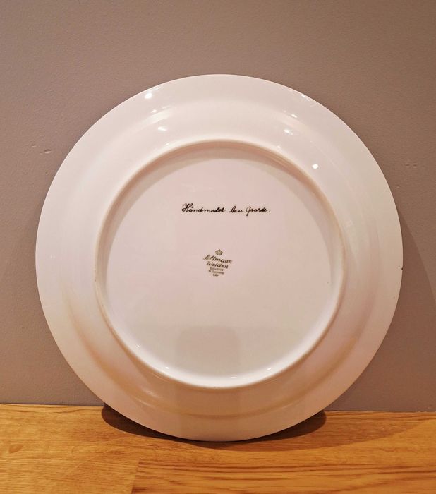 Świąteczna patera vintage, ręcznie malowana