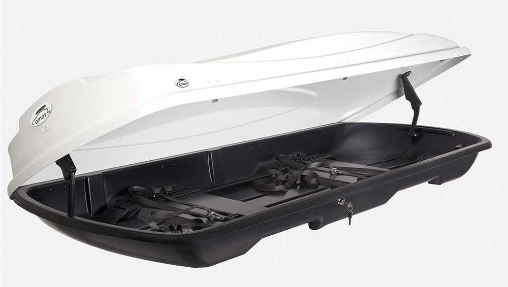 BOX dachowy Bagażnik Kufer Boks bagażowy AMOS Travel Pack 440 Biały