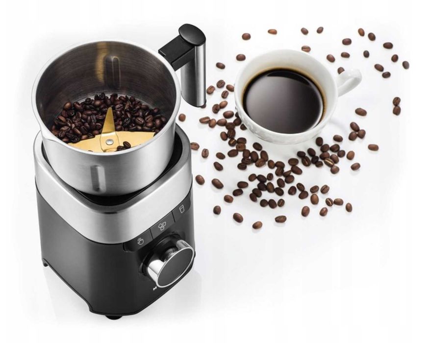 MOCNY Blender Kielichowy 1200W Kielich SZKLANY 2,2L Młynek 2x Bidony