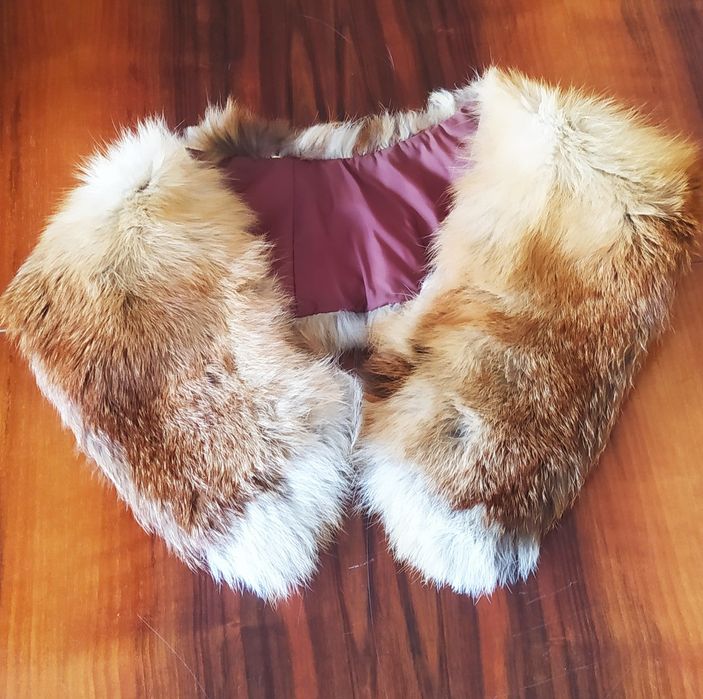 Stary szal, dopinka do płaszcza, skóry.