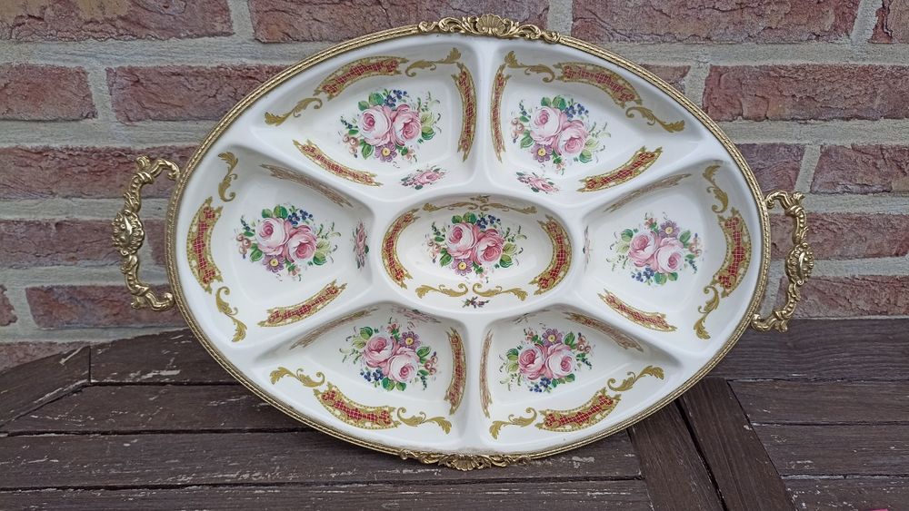фарфоровая менажница Ceramiche Alfa  Италия.