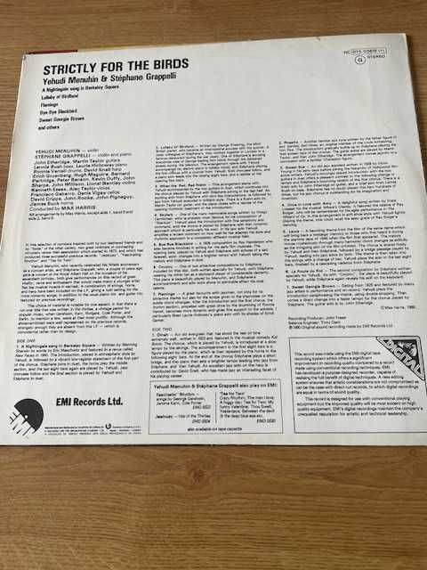vinil Yehudi Menuhin & Stéphane Grappelli – Strictly For The Birds