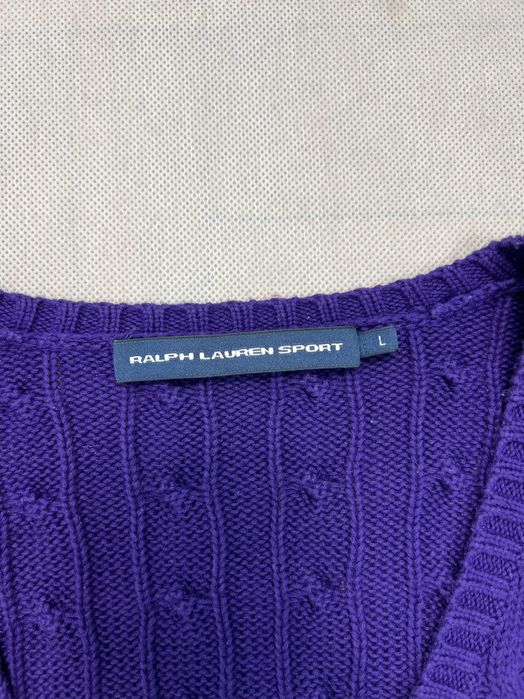 Warkocz Sweter Ralph Lauren Sport purple women