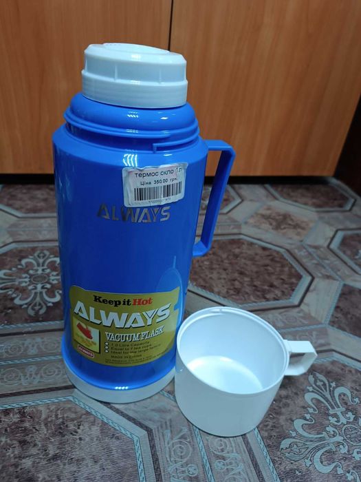 Термос со стеклянной колбой Always 1 л