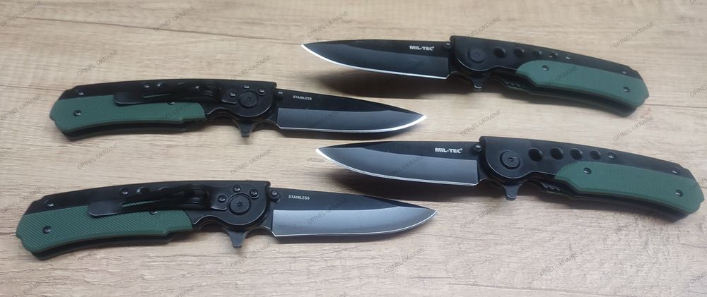 Mil-tec 15305000 EINHANDMESSER черный олива складнойніж брелок EDC