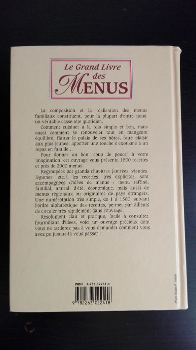 Livros de receitas autores estrangeiros