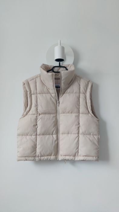 Beżowy bezrękawnik S