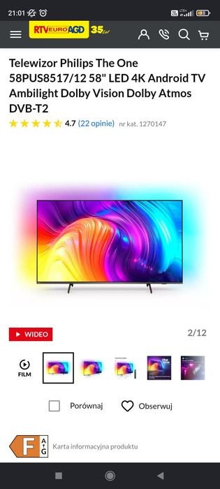 Philips 58 cali 58PUS8512/17