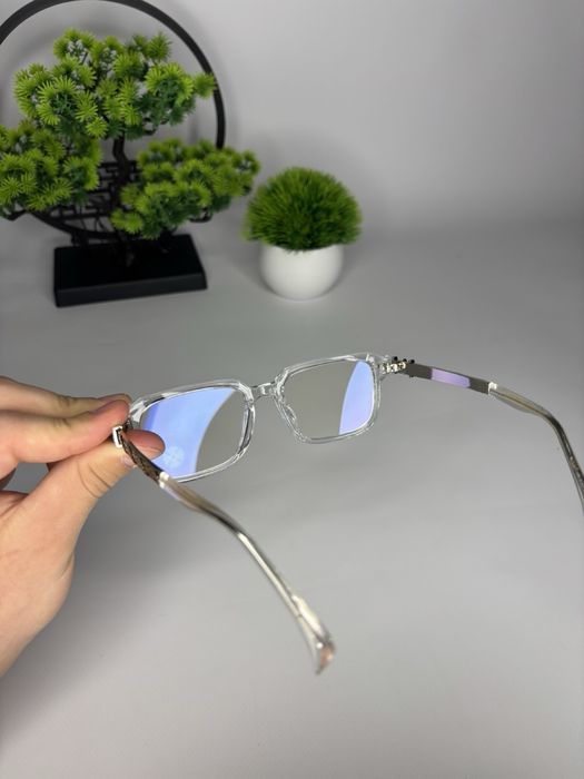 Окуляри chrome hearts  white & gold.