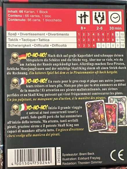 Skull King - Jogo de Cartas  - Schmidt Spiele (75024) - Novo