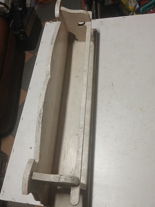 Stara drewniana Pułka wieszak na kubki prl