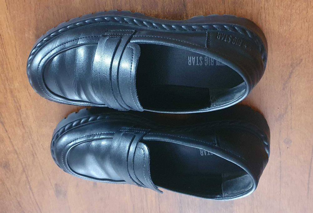 Mokasyny loafersy skórzane Big Star 38