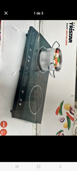 Placa indução praticamente nova