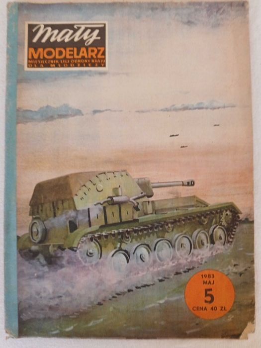Mały Modelarz - lekkie działo samobieżne SU 76 M