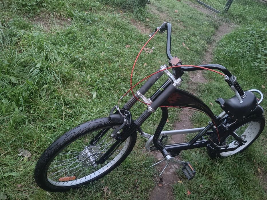 Unikatowy Rower Chopper Buffalo – Czarny Metalik, Stan BDB!