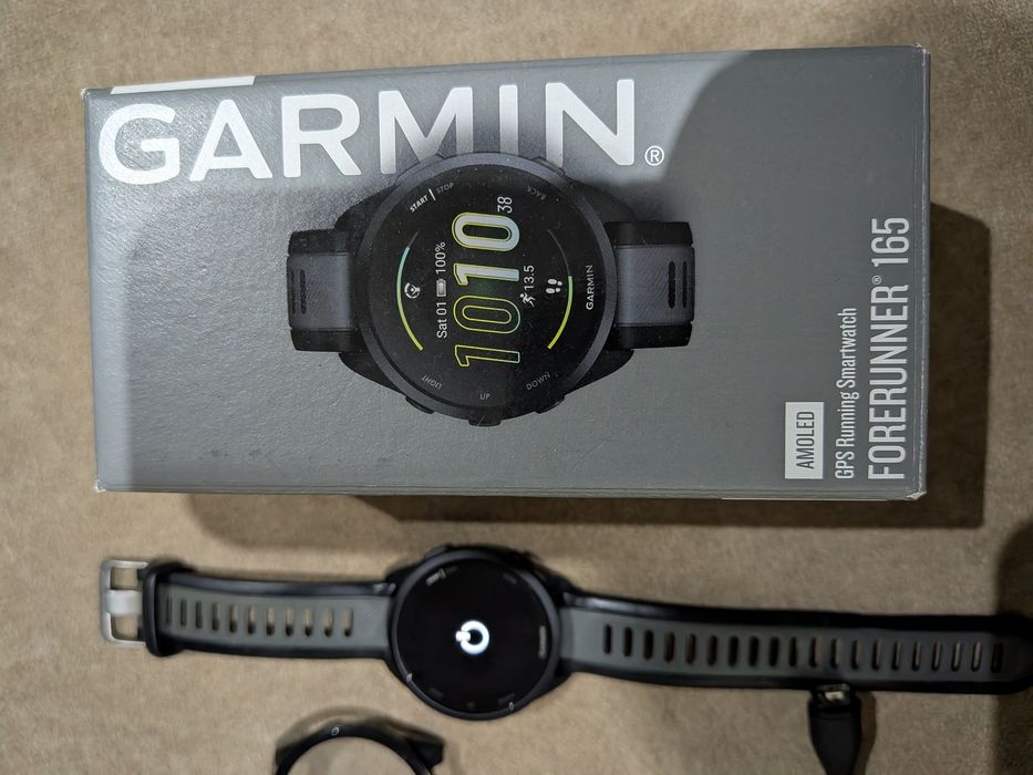 Garmin Forerunner 165 AMOLED GPS — Como Novo + Garantia