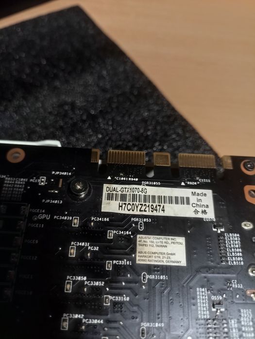 Видеокарта gtx1070 asus 8gb