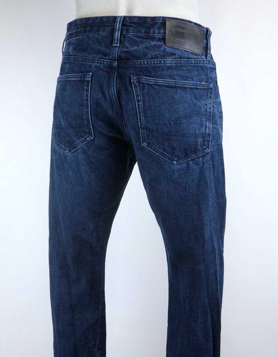 G-Star Raw 3301 Slim Selvedge spodnie jeansy W34 L32 pas 2 x 43 cm