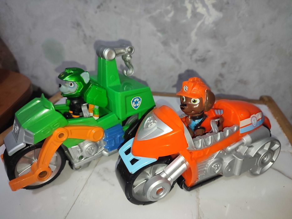 Щенячий патруль мотоцикли Зуми та Роккі з героєм (Paw Patrol Moto) Б/у